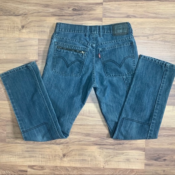 back zipper jeans levi